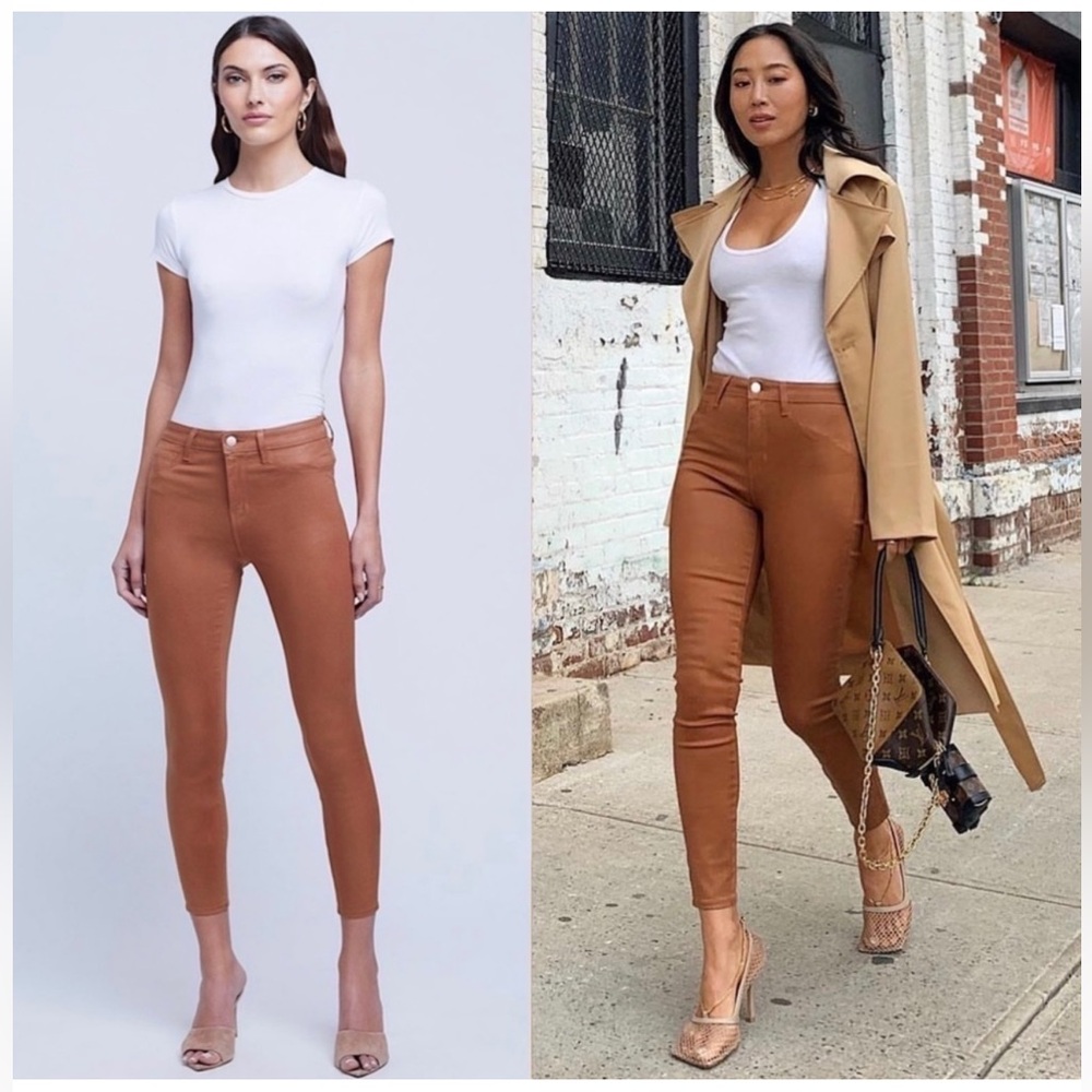 L’AGENCE Margot Skinny Jeans Mocha Brown